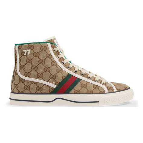 gucci high top merns sneakers|gucci high top sneakers beige.